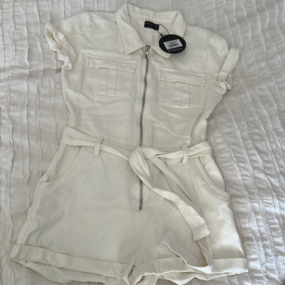 White Fox Summer of Love White Playsuit